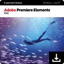 Adobe Premier Elements 2026 - 2 PCs / Mac  - Suscripción 3 años