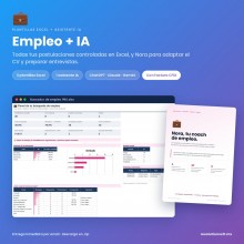 Pack Empleo: plantilla Excel de búsqueda de empleo + coach IA de CV y entrevistas