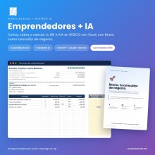 Pack Emprendedores: formato de cotización, nota de venta y calculadora RESICO en Excel + consultor IA