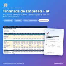 Pack Finanzas de Empresa: flujo de caja y plan de negocio en Excel + consultor IA