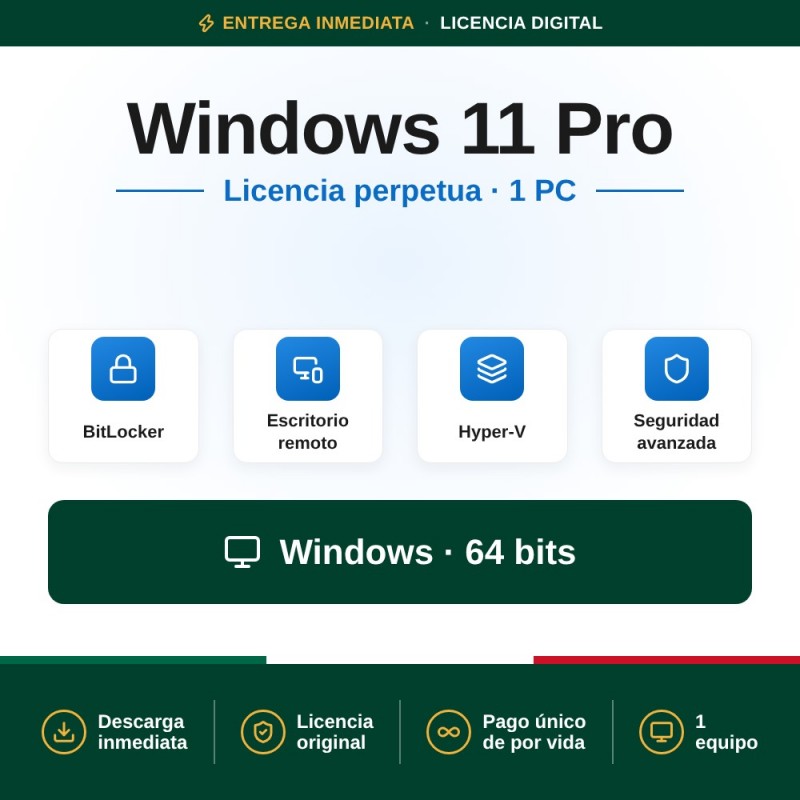 Licencia Windows 11 Pro