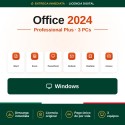 Office 2024 Professional Plus para 3 PCs - Licencia Vitalicia