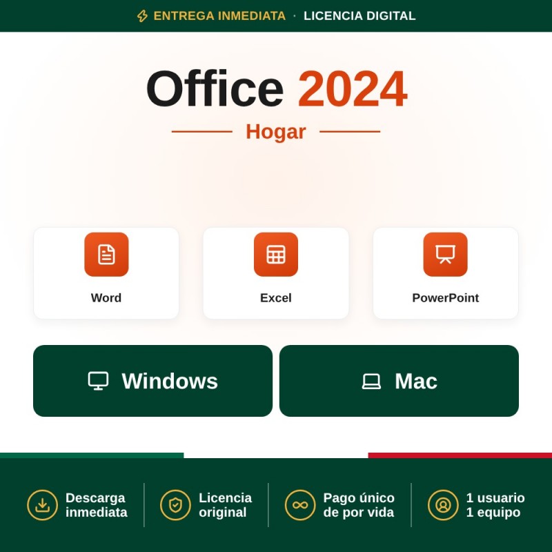 Licencia Office 2024 Hogar