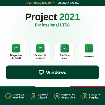 Project Professional 2021 para 1 PC