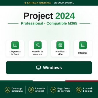 Project Professional 2024 (Compatible con Office 365)