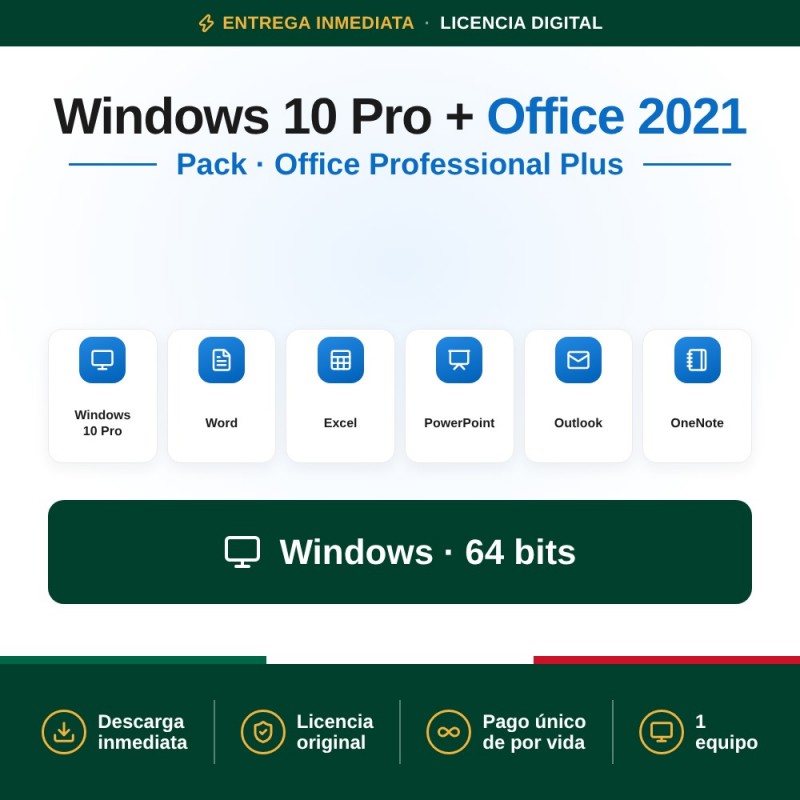 Windows 10 PRO + Office 2021 PRO PLUS
