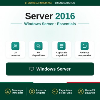 Windows Server 2016 Essentials - 16 cores