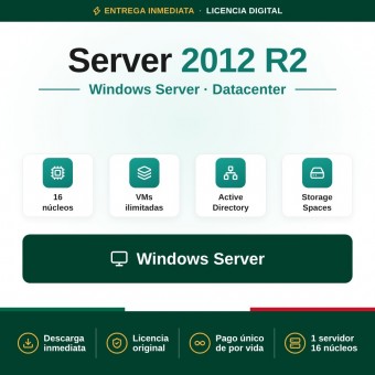 Windows Server 2012 R2 Datacenter - 16 cores