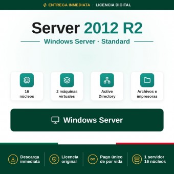 Windows Server 2012 R2 Standard - 16 cores