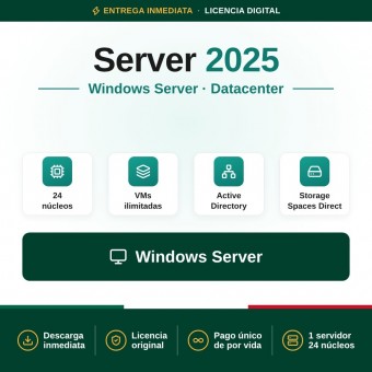 Windows Server 2025 Datacenter - 24 cores