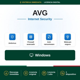 AVG Internet Security - 1 año - 1 dispositivo
