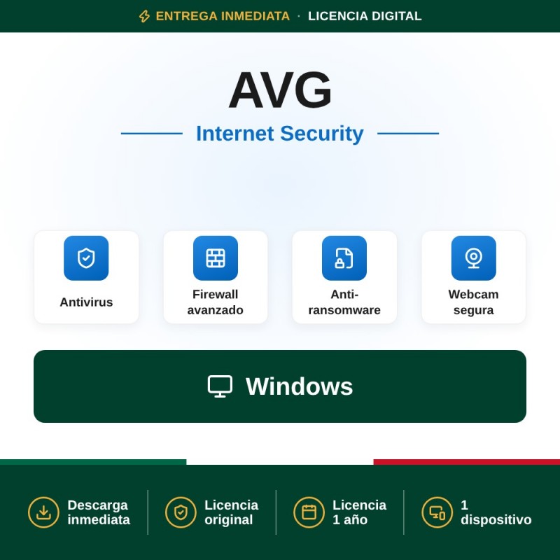 AVG Internet Security - 1 año - 1 dispositivo