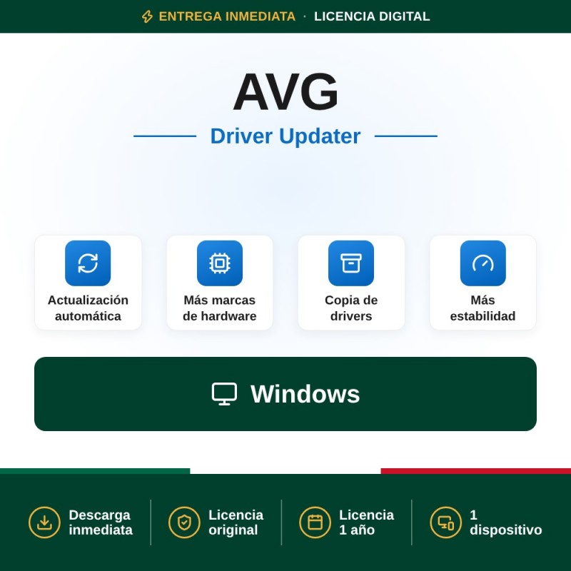AVG Driver Updater - 1 Dispositivo - 1 año