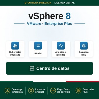 VMware vSphere 8 Enterprise Plus - Licencia vitalicia