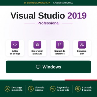 Visual Studio 2019 Professional - Licencia de por vida